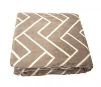 Плед Belezza Грация фланель серо-бежевый 140х200  см