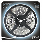 Купить Лента Gauss LED 312000310 2835/120-SMD светодиодная IP20 9,6W 12V DC холодный белый 5 м по низкой цене