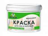 Купить Краска Оптимист Латек Л201 для стен и потолков белая 3 кг по низкой цене