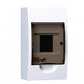 Купить Бокс DEKraft ЩРН-П-4 IP41 4-ти модульный пластиковый навесной по низкой цене