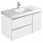 Купить Тумба Jacob Delafon Odeon Up 100 подвесная белая, без раковины EB891-N18 по низкой цене