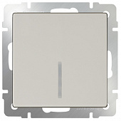 Купить Выключатель Werkel WL03-SW-1G-LED-ivory одноклавишный с индикатором Слоновая кость по низкой цене