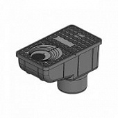 Купить Трап уличный Gidrolica Rain ТУ-30.16,6.20 - пластиковый с крышкой глухой пластиковой по низкой цене