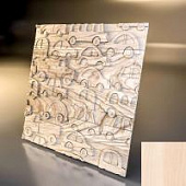 Купить Стеновая 3D панель Relieffo Car (Береза) Д043БР 600х600х30 мм по низкой цене