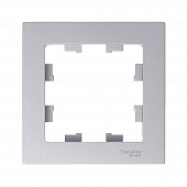 Купить Рамка Schneider Electric Атлас Дизайн 1 пост алюминий по низкой цене