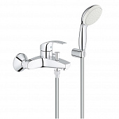 Купить Смеситель для ванны GROHE Eurosmart с набором для душа по низкой цене