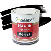 Купить Эмаль Лакра ПФ-115 черная 1,9 кг по низкой цене