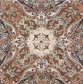 Купить Керамогранит Kerama Marazzi Мраморный дворец HGD\A176\SG1550L Ковер центр лаппатированный 402х402 мм по низкой цене