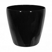 Купить Кашпо пластик Lechuza Classico black high gloss 43x40 см по низкой цене