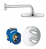 Купить Комплект Grohe Grohtherm 1000 34582001 душевой с верхним душем Tempesta 210 по низкой цене