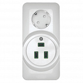 Купить Розетка для электроплиты Schneider комбинированная по низкой цене