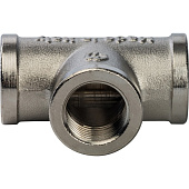 Купить Тройник Stout SFT-0020-000038 3/8 дюйма никелированный с внутренней резьбо по низкой цене
