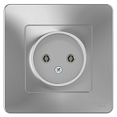 Купить Розетка Schneider Electric Blanca BLNRS000013 одноместная без заземления алюминий по низкой цене