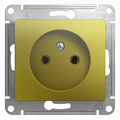 Купить Розетка Schneider Electric Glossa GSL001041 одноместная без заземления фисташковый по низкой цене