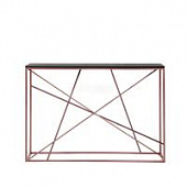 Купить Консоль Intelligent Design Wilson line copper черный дуб по низкой цене