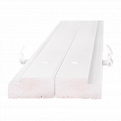 Купить Стоевые Olovi М21 двупольной дверной коробки, 4 петли, белые, крашеные по низкой цене