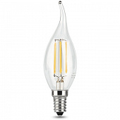 Купить Лампа Gauss 104801205 Filament Candle tailed 5W E14 4100K светодиодная по низкой цене
