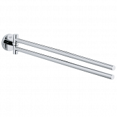 Купить Полотенцедержатель Grohe Essentials 40371001 двойной поворотный по низкой цене