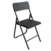 Купить Стул складной пластиковый с имитацией плетения по низкой цене