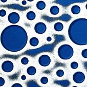 Купить Стеновая панель Sibu Structure Line Bubble Blue PF Silver самоклеящаяся 2612х1000 мм по низкой цене
