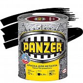 Купить Краска Panzer для металла гладкая черная 0,25 л по низкой цене