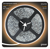 Купить Лента Gauss LED 311000114 5050/60-SMD светодиодная IP66 14,4W 12V DC теплый белый 5 м по низкой цене