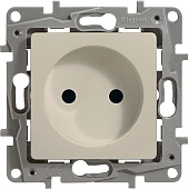 Купить Розетка Legrand Etika 672320 одноместная без заземления Слоновая кость по низкой цене