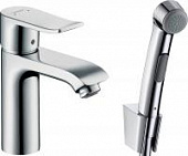 Купить Смеситель Hansgrohe Metris для раковины c гигиеническим душем 31285000 по низкой цене