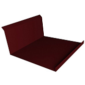 Купить Планка Grand Line Velur20 Ral 3005 примыкания нижняя резка 260х122 мм по низкой цене
