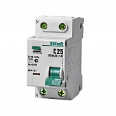 Купить Автоматический выключатель DEKraft ДИФ-102 (1P+N) C 25А 30мА тип AC 4.5кА дифференциального тока по низкой цене