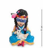 Купить Статуэтка Veronese Индейская девочка с волчонком WS-792 по низкой цене