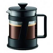 Купить Кофейник френч-пресс BODUM Crema, 0.5л, цвет черный по низкой цене