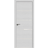 Купить Дверное полотно Profil Doors 20ZN экошпон Монблан стекло белый лак с врезкой под магнитный замок и скрытые петли 2000х700 мм по низкой цене