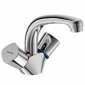 Купить Смеситель Vidima Квадро для умывальника, литой излив без донного клапана хром по низкой цене