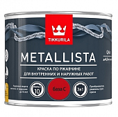 Купить Краска Tikkurila Metallista база C по ржавчине 0,4 л по низкой цене