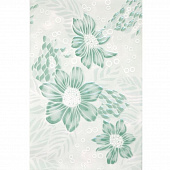 Купить Плитка НЗКМ Валентино Георгин керамическая зеленая 300x200 мм по низкой цене