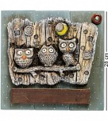 Купить KK-527 Панно КоКо Шамель "Совы властители ночи" шамот по низкой цене