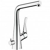 Купить Смеситель Hansgrohe Metris 320 14888000 для кухни с запорным вентилем по низкой цене