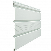 Купить Софит Docke Standard Т4 Пломбир 3050х305 мм с центральной перфорацией по низкой цене