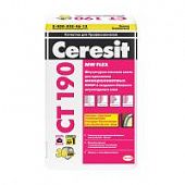 Купить Смесь штукатурно-клеевая Ceresit СТ 190 для минераловатных плит 25 кг по низкой цене