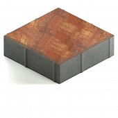 Купить Тротуарная плитка Steingot Color Mix Terracotta №1 квадрат 200х200х60 мм по низкой цене