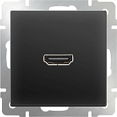 Купить Розетка Werkel HDMI WL08-60-11 черный матовый по низкой цене