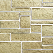 Купить Искусственный камень KR Professional Выветренный туф 03050 бежево-песочный по низкой цене