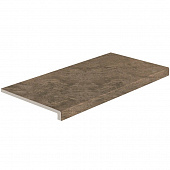Купить Ступень Atlas Concorde Supernova Marble Woodstone Taupe Scalino фронтальная из керамогранита 600х330 мм по низкой цене