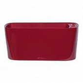 Купить Кашпо Lechuza Delta 20 Complete scarlet red high gloss 40x15x18 см по низкой цене