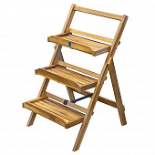 Купить Этажерка складная 52х56х79 см акация по низкой цене