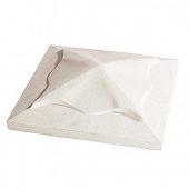 Купить Плита KR Professional 85020 накрывочная, из искусственного камня, четырехскатная, белая по низкой цене