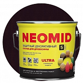 Купить Пропитка Neomid Bio Color Ultra для древесины Махагон 2,7 л по низкой цене