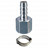 Купить Переходник Fubag 1/4 F на елочку 6 мм с обжимным кольцом 6х11 мм по низкой цене