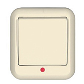 Купить Выключатель Schneider Electric Прима A16-046-S одноклавишный с индикатором слоновая кость по низкой цене